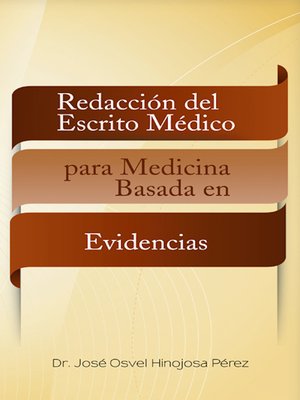 cover image of Redacción del escrito médico para medicina basada en evidencias